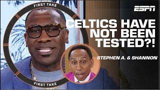 Stephen A. & Shannon Sharpe VERY ANIMATED over the Celtics NOT being tested?! | First Take