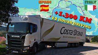 REAL TRUCK DRIVING 4K Delivery to 3 COUNTRIES 1,300 KM  SCANIA V8 POV