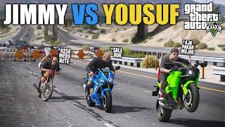 JIMMY VS YOUSUF | KAWASAKI H2 VS HONDA CBR | GTA 5 GAMEPLAY