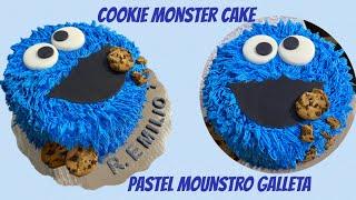 Pastel Mounstro Galleta- Cookie Monster Cake- Ruby’s Sprinkle Cakes