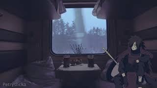 Мадара едет на поезде под душевную музыку (Full HD)