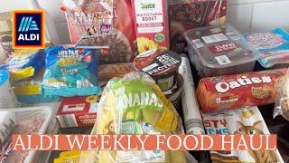 ALDI FOOD HAUL | weekly shop for a uk family of 4 | what 92 pounds got me | meal inspiration