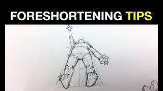 Simple tips on how to draw people in perspective: Foreshortening Pt 2