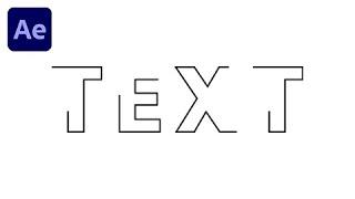Text Stroke Effect In After Effects - after effect tutorial