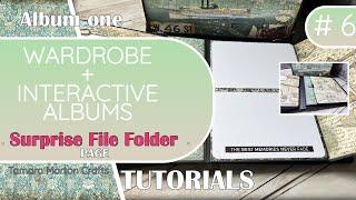 Wardrobe and Albums - PART 6 Surprise File Folder #tamaramortoncrafts, #wardrobeandalbums