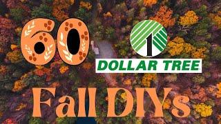 60 *Must See* Fall Autumn DIYs • Dollar Tree • Farmhouse • Cottagecore • Traditional • Thrift Flips+