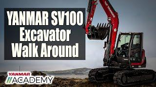 YANMAR SV100 Excavator Walkaround