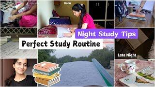 LATE NIGHT STUDY ROUTINE #school #studyvlog