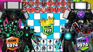 CHESS SKIBIDI TOILET tournament TV MAN TITANS Team VS TV MAN TITANS GREEN Team  in Garrys Mod!