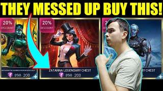 Huge Sale On Zatanna Chest (Bug) Take Advantage! Injustice 2 Mobile Anniversary Sale