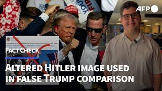 US vote: Altered Hitler image used in false Trump comparison