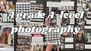 A GRADE A LEVEL PHOTOGRAPHY | Identity 1 | sketch book flip through | photography student