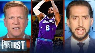 LeBron on track to win NBA Scoring title, despite lackluster season for Lakers | FIRST THINGS FIRST