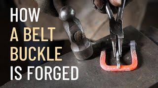 Blacksmithing : Hand Forging Belt Buckle