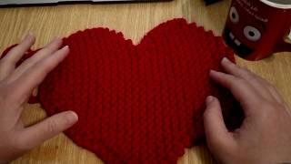 Simple Knit Heart using knit stitch