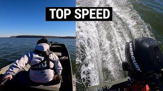 Top Speed on a Jon boat with Mercury 9.9 hp 4 stroke - OOW Outdoors