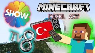 🪄 En Sevilen Türk TV Kanallarının Minecraft Pixel Art Çalışmaları