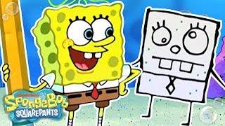 DoodleBob Comes to Life! ️ #TBT | SpongeBob
