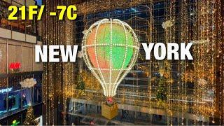 New York City LIVE Freezing Cold Manhattan Christmas Eve Eve 2024 (December 23, 2024)