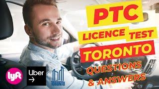 PTC License [Vehicle-for-Hire] for Uber, Lyft & Taxi Drivers in Toronto Test Questions & Answers