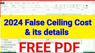 Today False ceiling cost  its details 2024 | false ceiling cost for 10 x 10 room   | false ceiling