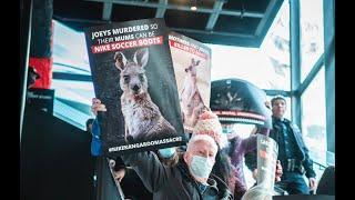 Animal Rights Activists Disrupt Nike's NYC Flagship Store over Kangaroo Leather