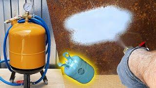 Men's dream. Rust removal. Portable Air Sandblaster using Gas Bottle | DIY | Very Powerful