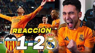 REACCIONES DE UN HINCHA al Valencia vs Real Madrid 1-2 *REMONTADA ÉPICA* | ByDiegoX10