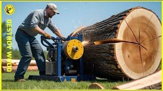 20 Fastest Automatic Firewood Processing Machine | World's Fastest Wood Cutting Chainsaw #1