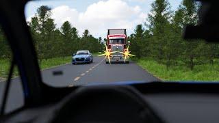 A TRUCK RUSHES Right AT YOU! What Should You Do? DMV Tests