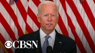 Biden stands "squarely behind" decision to leave Afghanistan