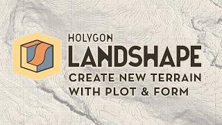 Create New Terrain with Plot and Form – Holygon Landshape for Sketchup