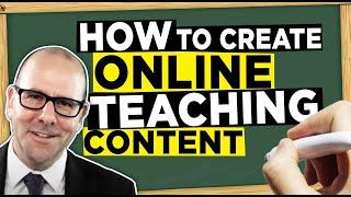 How to create online video teaching content