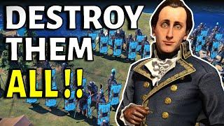 Civ 7 | What Happens If You Kill EVERYONE? Total Domination! (Deity Lafayette Civilization VII)