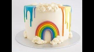 FUN RAINBOW Drip CAKE Tutorial- Rosie's Dessert Spot