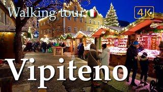 Vipiteno/Sterzing & Christmas market(Alto Adige Südtirol), Italy【Walking Tour】History in Subtitles