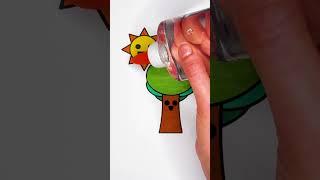 ️ Coloring Mr. Tree & Mr. Sun from Sprunki  #glitter #art #sprunki #color #trending