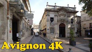 Avignon, France Walking tour [4K].