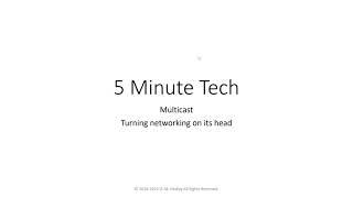 5 Minute Network Tech -- Multicast Defined.