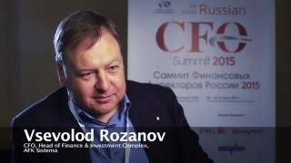 Vsevolod Rozanov, AFK Sistema at Russian CFO Summit 2015