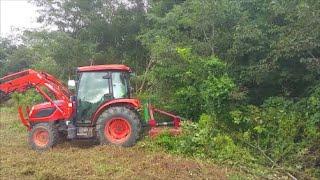 Bush hogging 7 ft brush Kioti NX6010 and Bush hog BH26