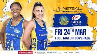 FULL MATCH! | Team Bath v Saracens Mavericks | Netball Super League 2023