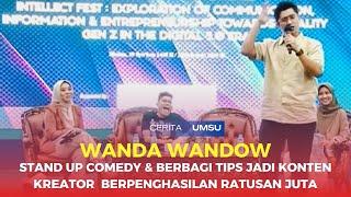 Wanda Wandow Stand up Comedy di UMSU & berbagi tips jadi konten kreator berpenghasilan ratusan juta