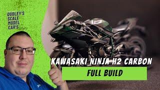 Tamiya - Kawasaki Ninja H2 Carbon -Full build (Timelaps)