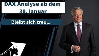 DAX Analyse ab dem 30  Januar - bleibt sich treu -