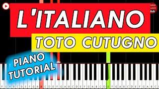 Toto Cutugno - L'Italiano  Piano EASY Tutorial