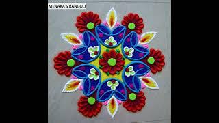 Diya Rangoli Designs For Diwali | Deepavali Rangoli Design | Easy Kolam||SR Rangoli Creation||2024