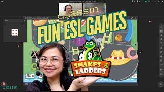 Exciting and Easy ESL Games | Play Snakes and Ladders through Classin | Sample Class