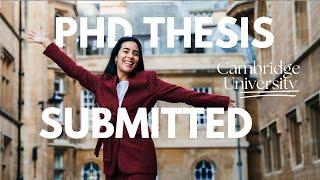 "Submitted my PhD thesis, now what?" THE MOVIE | Cambridge University