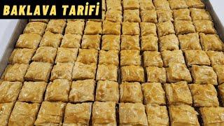 RAMAZANA ÖZEL  KOLAY EV BAKLAVASI YAPIMI  ÇITIR ÇITIR EL AÇMASI CEVİZLİ BAKLAVA TARİFİ 